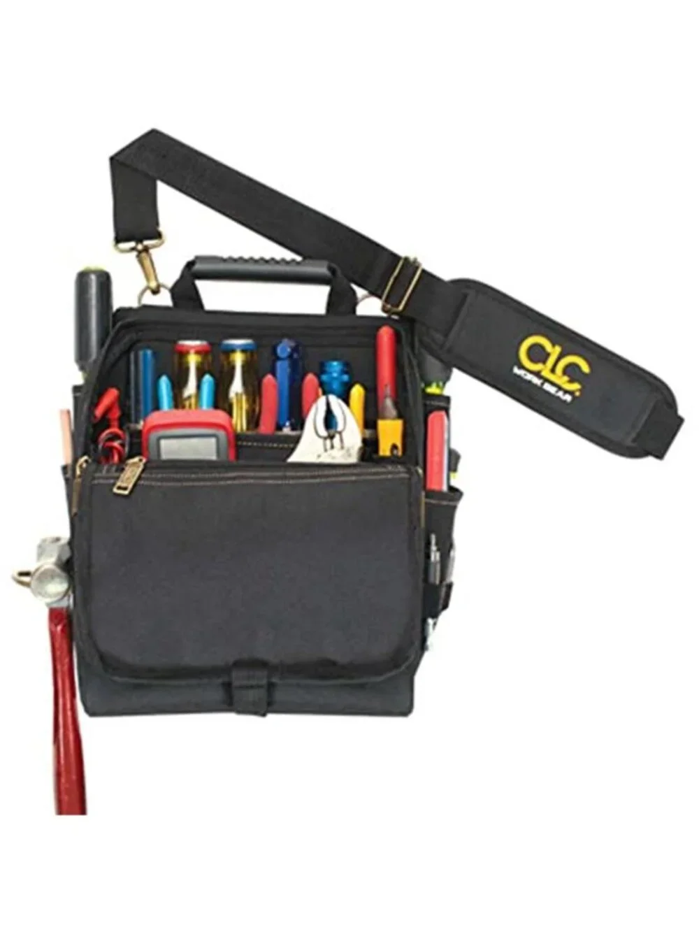 Electrician Tool Bag 21 Pocket Zipper Tool Organizer Carry Tote Shoulder Strap